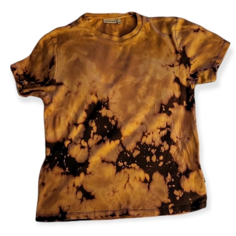 J. LINDEBERG Black Bleach Tie Dye Tshirt S